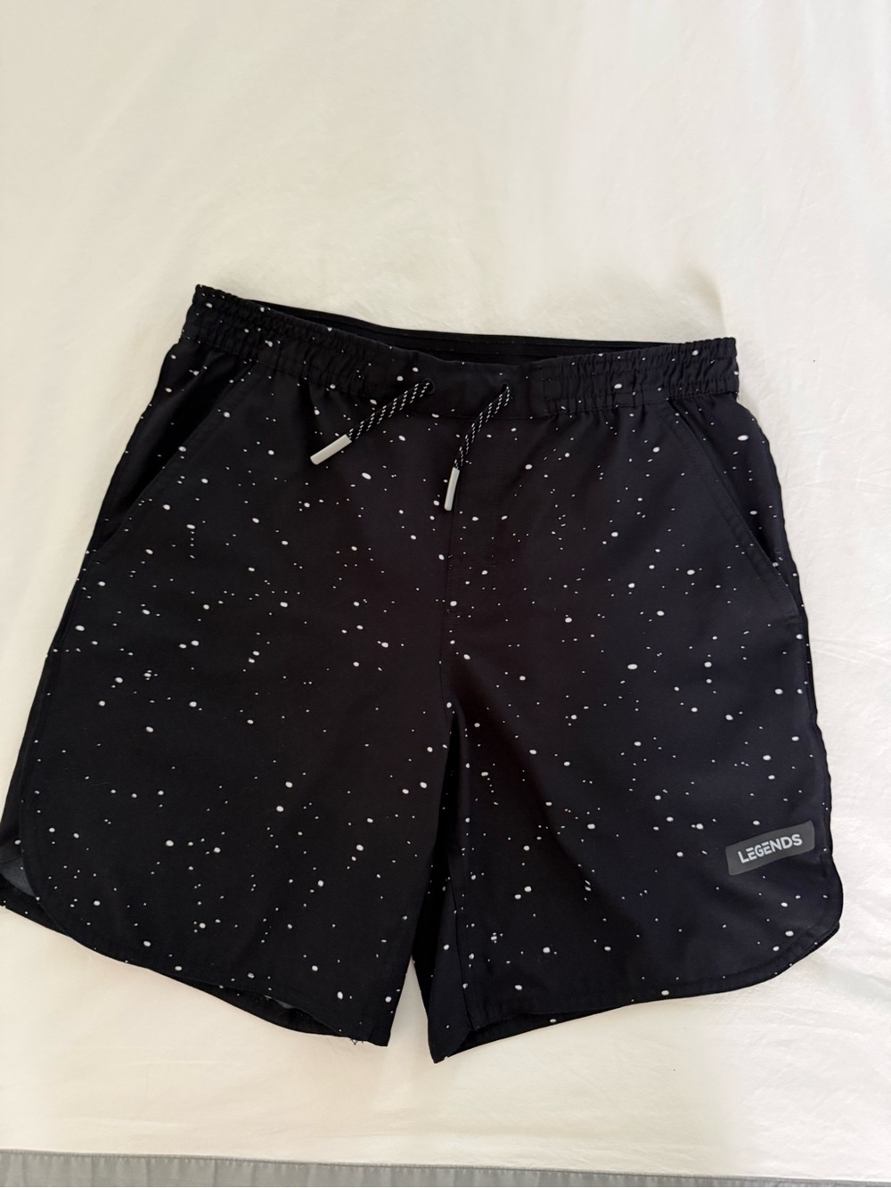 Little Legends Luka Kids' Black Splatter Shorts - Picture 2 of 3